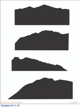 Mountain Scapes {stencil}