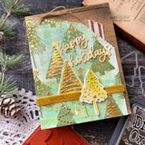 Ornamental Pines {stamp & stencil bundle}