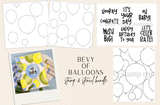 Bevy of Balloons {stamp & stencil} bundle