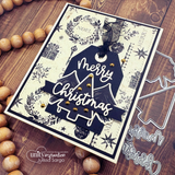 Ornamental Pines {stamp & stencil bundle}