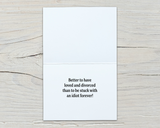 Better to have loved and divorced...