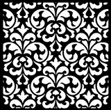 Large Damask Background Stencil