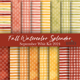 Fall Watercolor Splendor {Paper Pack}